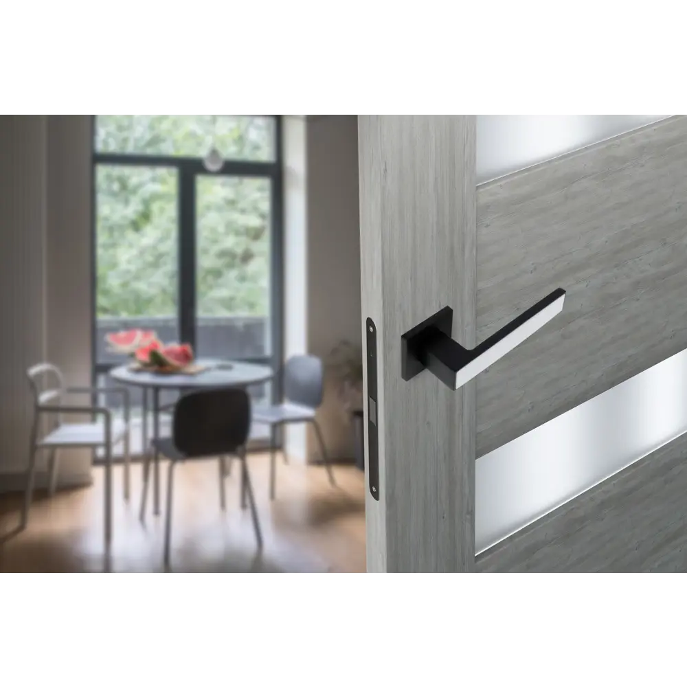 EDSON Дверные ручки EDS-124H-Q2 черные на розетке 85170399 STLM-0059395 - Вид №7