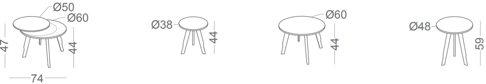 Vibieffe Сервиз из лакированного дерева 9000 mikado 9000002,9000008  - Вид №6