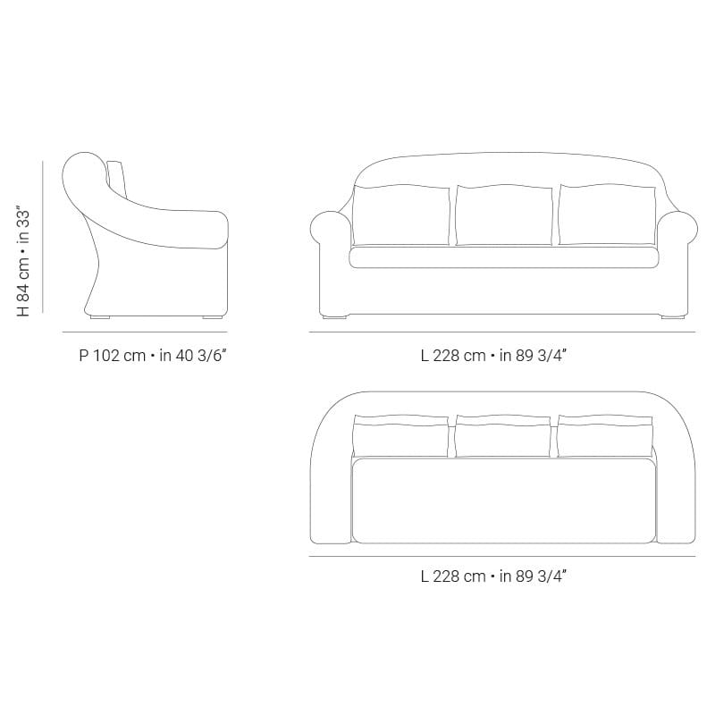 3-местный садовый диван Braid Cloe ARCH-00055529 - Вид №3