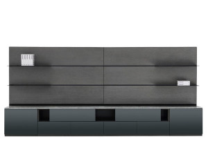 Оборудованная стена из шпона