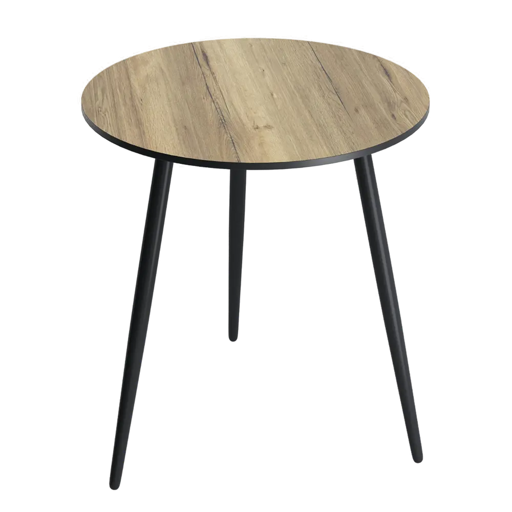 Стол кухонный 75x75 см круглый МДФ цвет коричневый Santreyd Стол круглый STLM-2209375