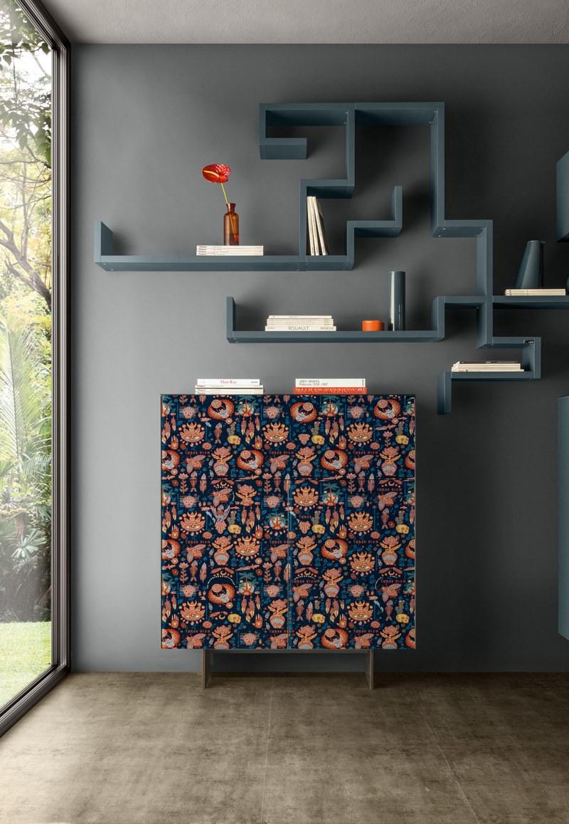 Lago Буфет из стекла со встроенной подсветкой Materia sun-id-1424367 - Вид №2