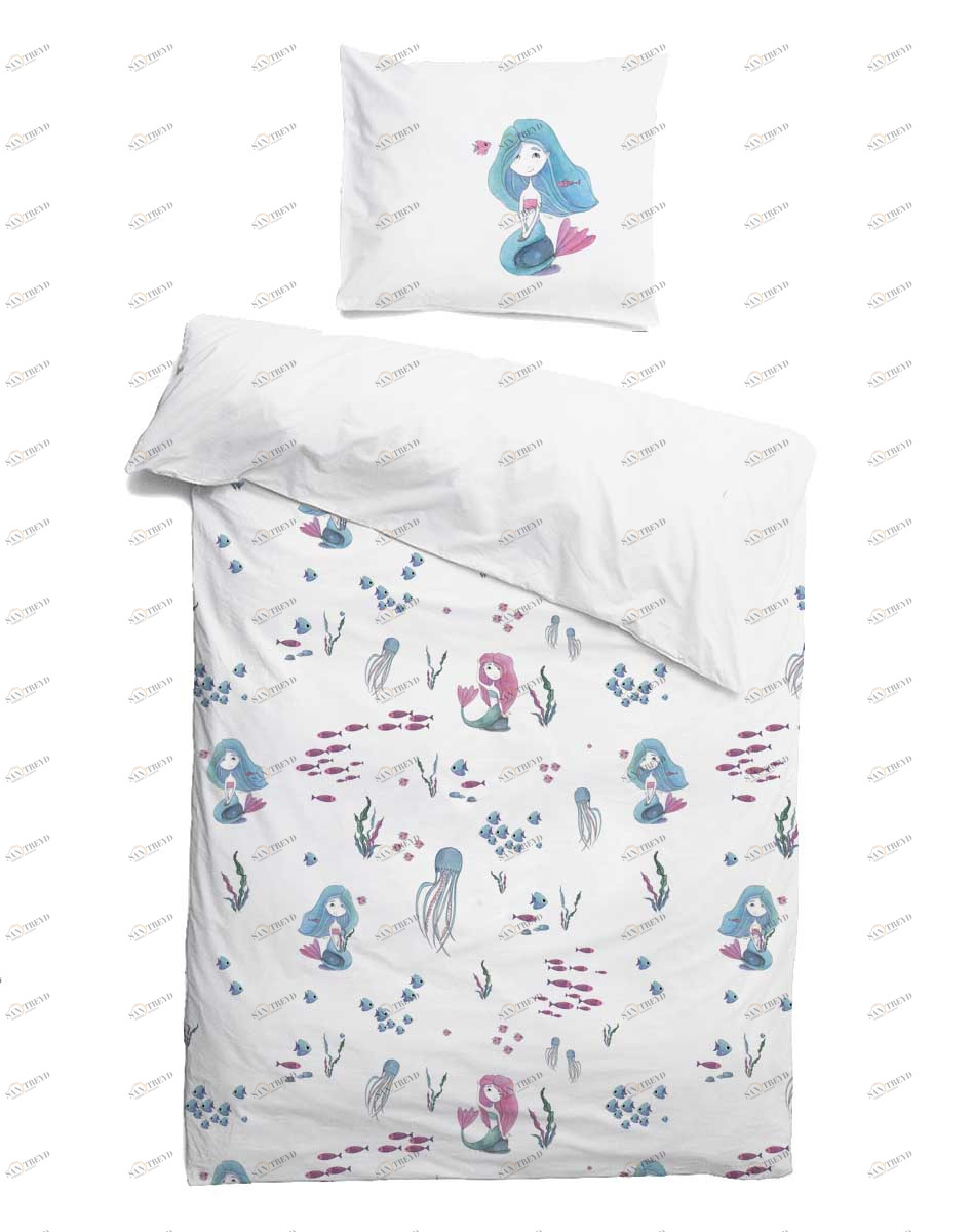 Комплект детского постельного белья "Русалочки" VAMVIGVAM  282105 Белый;голубой Santreyd 