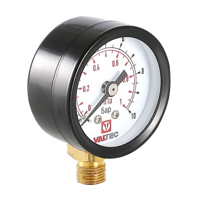 VT.TM40.D.01 Манометр с нижним подключением VT.TM40.D Valtec 40 мм, 1/8", 0-10 бар 