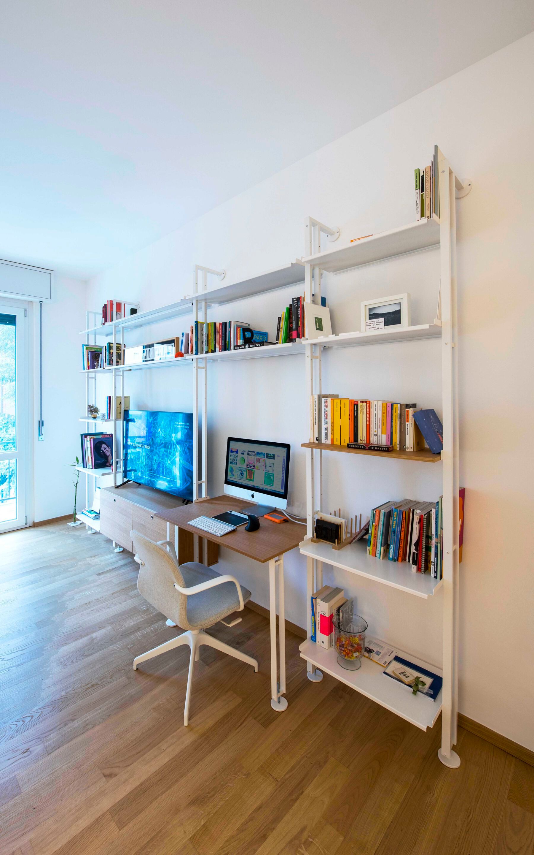 Алюминиевый модульный офисный книжный шкаф KRIPTONITE K2 ARCH-00138496 - Вид №5