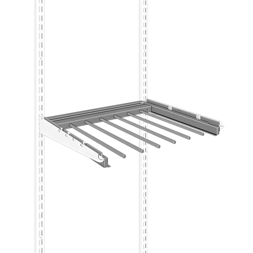 Выдвижная брючница 46.3x2.8x44 см металл цвет белый ТИТАН-GS STLM-2199258 - Вид №1