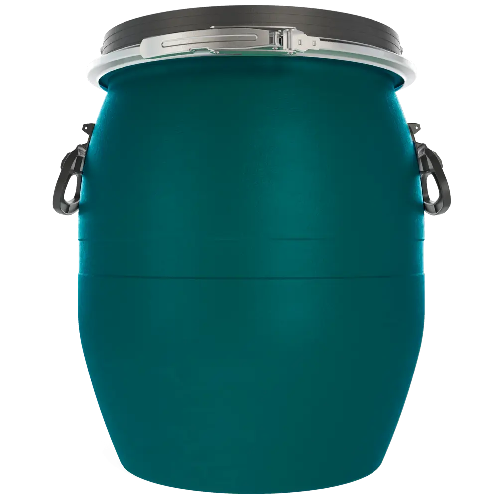 Бочка BEGINIA 48 л зеленая пластиковая с крышкой 89403519 STLM-1572488 - Вид №1