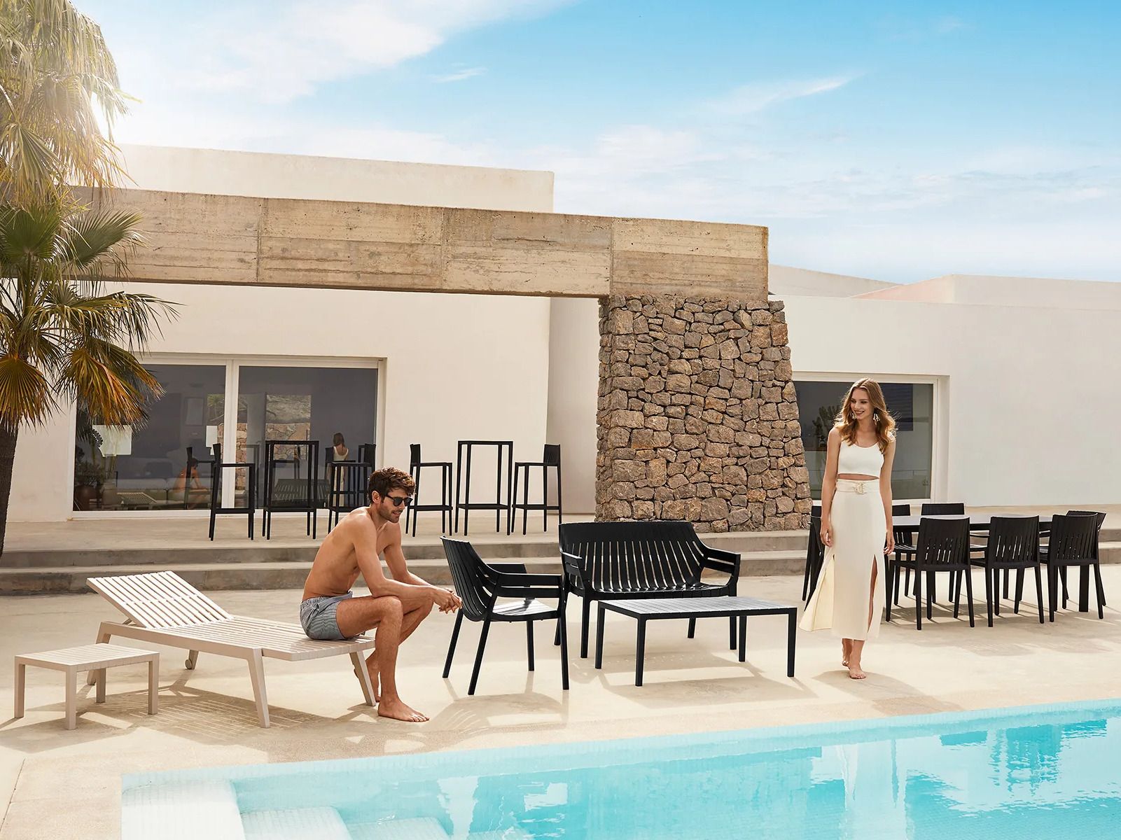 Полипропиленовый садовый стул Vondom Spritz ARCH-00149620 - Вид №2