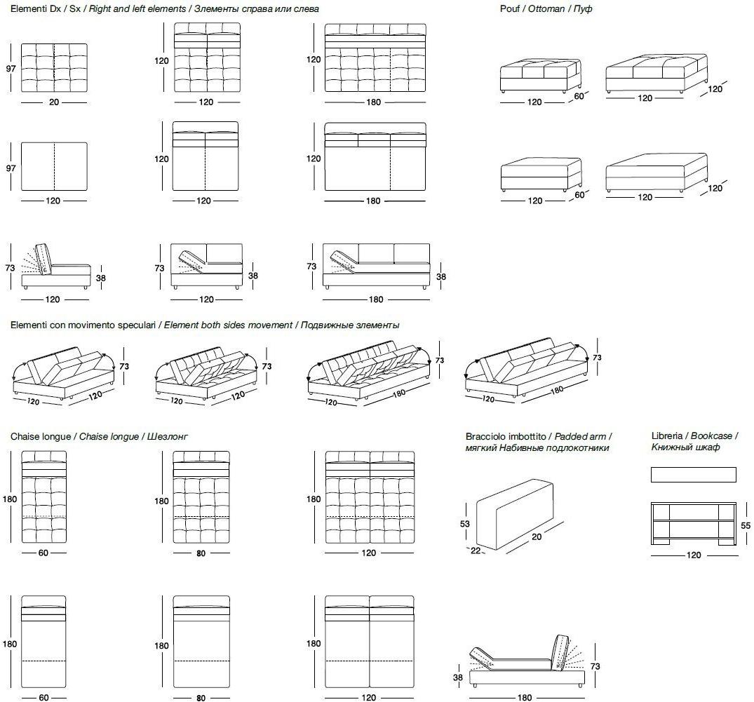 Longhi Дормез из ткани Loveluxe sun-id-1438719 - Вид №1