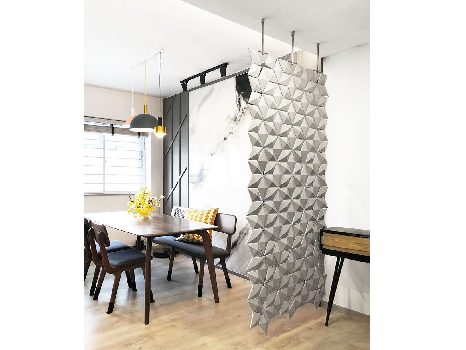 Подвесная перегородка bloomming FACET 102x207cm grigio perla ARCH-00145803