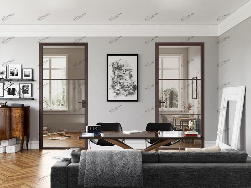 Распашная стеклянная дверь Factory Santreyd sun-id-1365362