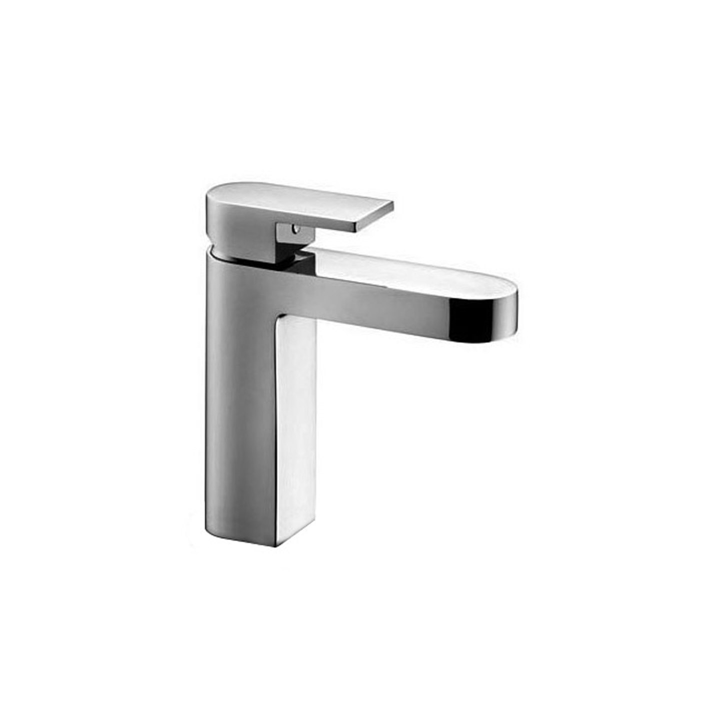 1004WF  Смеситель для раковины на 1 отверстиеh. 14,6 cm вылет 11 см ручка ограничитель потока воды до 5 л/мин при 3 бар подводка без донного клапана Fantini Rubinetti MARE