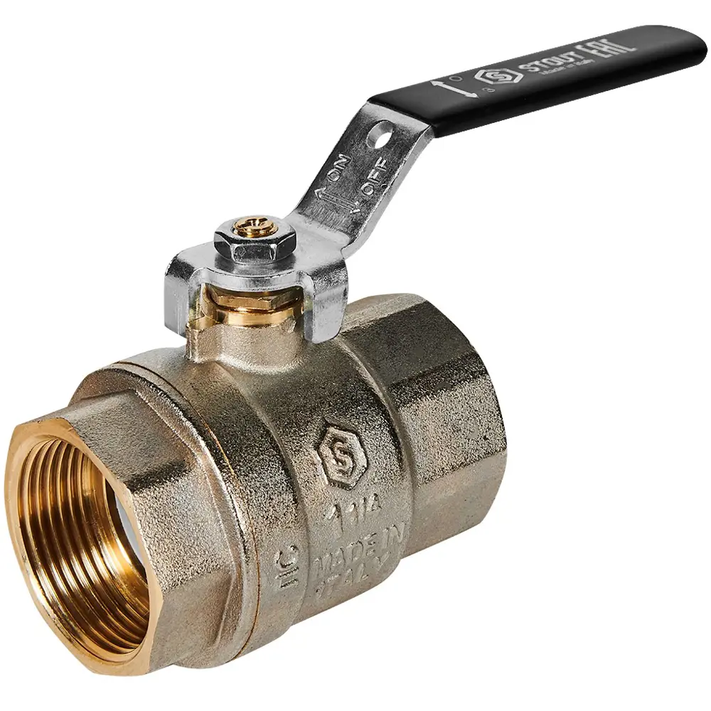 Шаровой кран STOUT DN32 для систем водоснабжения и отопления 89395498 STLM-1430213