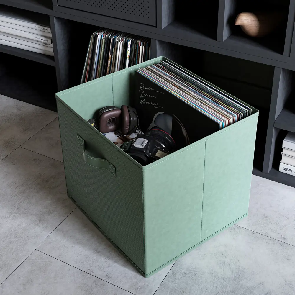 Короб Spaceo KUB 31x31x31 см 29.7 л полипропилен цвет тёмно-зеленый STLM-2098294 - Вид №7