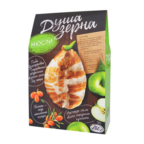 Мюсли с яблоком и облепихой Образ жизни 260 г Santreyd 13366 - Вид №1