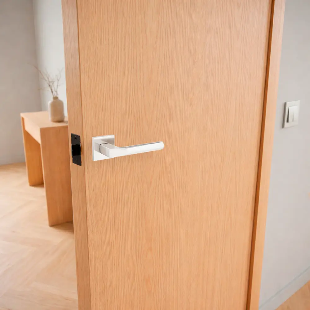 Дверная ручка на розетке Armex H-30131-A без запирания цвет никель STLM-2194697 - Вид №5