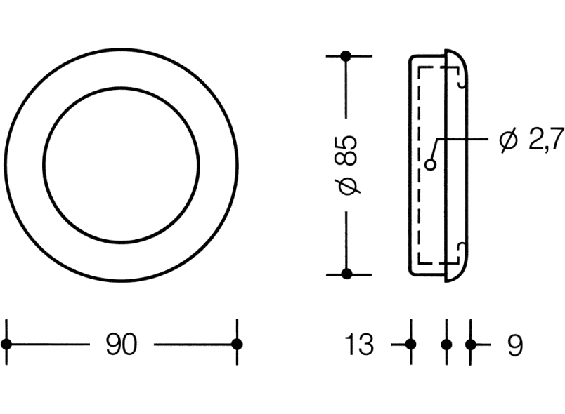538.90MLB впускной кожух HEWI USA Produkte  - Вид №1
