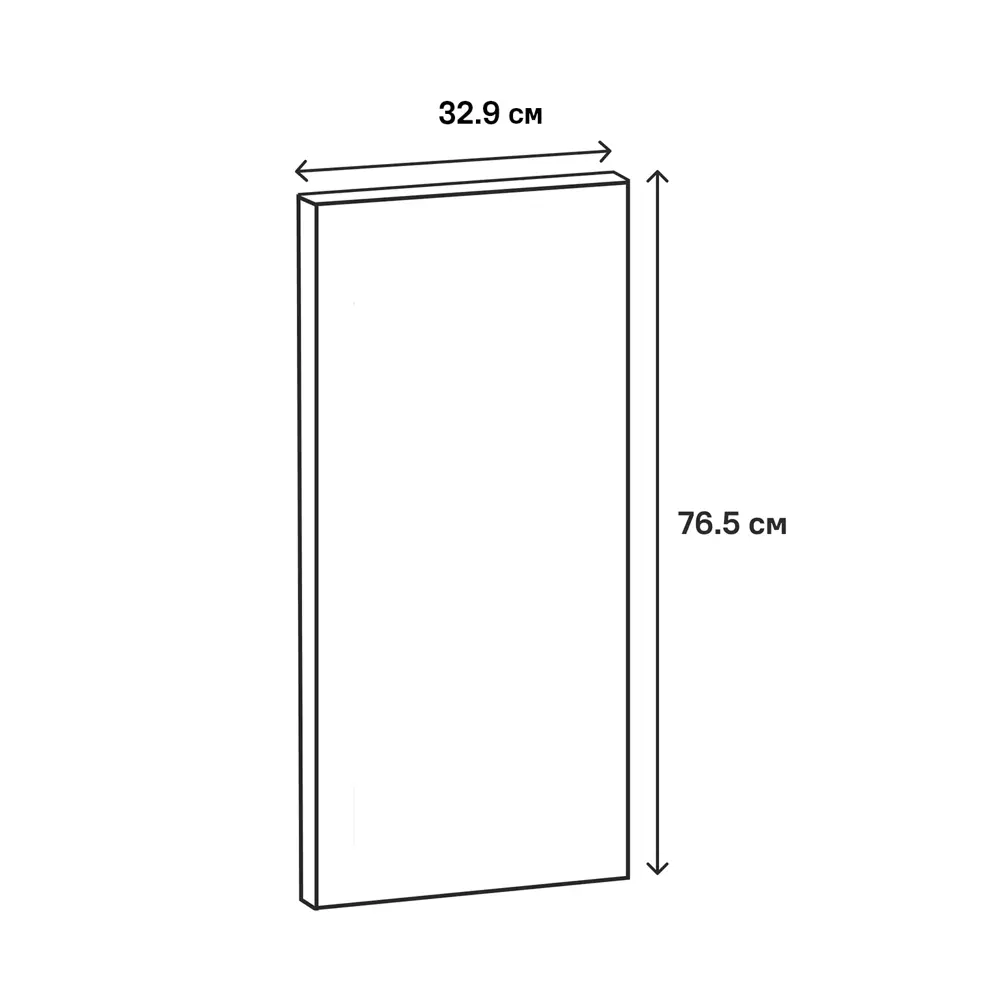 Фасад кухонного шкафа Инта 32.9x76.5 см KONSENSA МДФ цвет зеленый Инта зелёная STLM-2185387 - Вид №9
