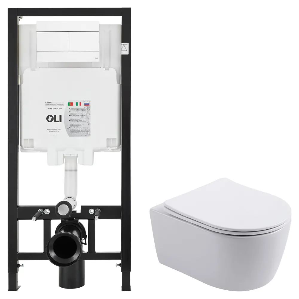 Комплект инсталляции Oli 80 Eco с безободковым унитазом Aquatek Европа STLM-2073015