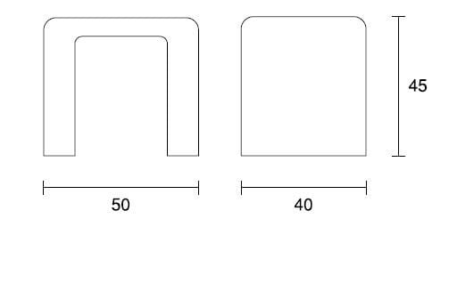 Наружное сиденье из армированного волокном бетона SIT Softshapes ARCH-00045164 - Вид №3