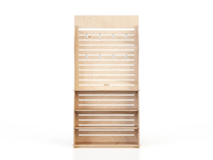 Деревянная напольная стойка дисплея