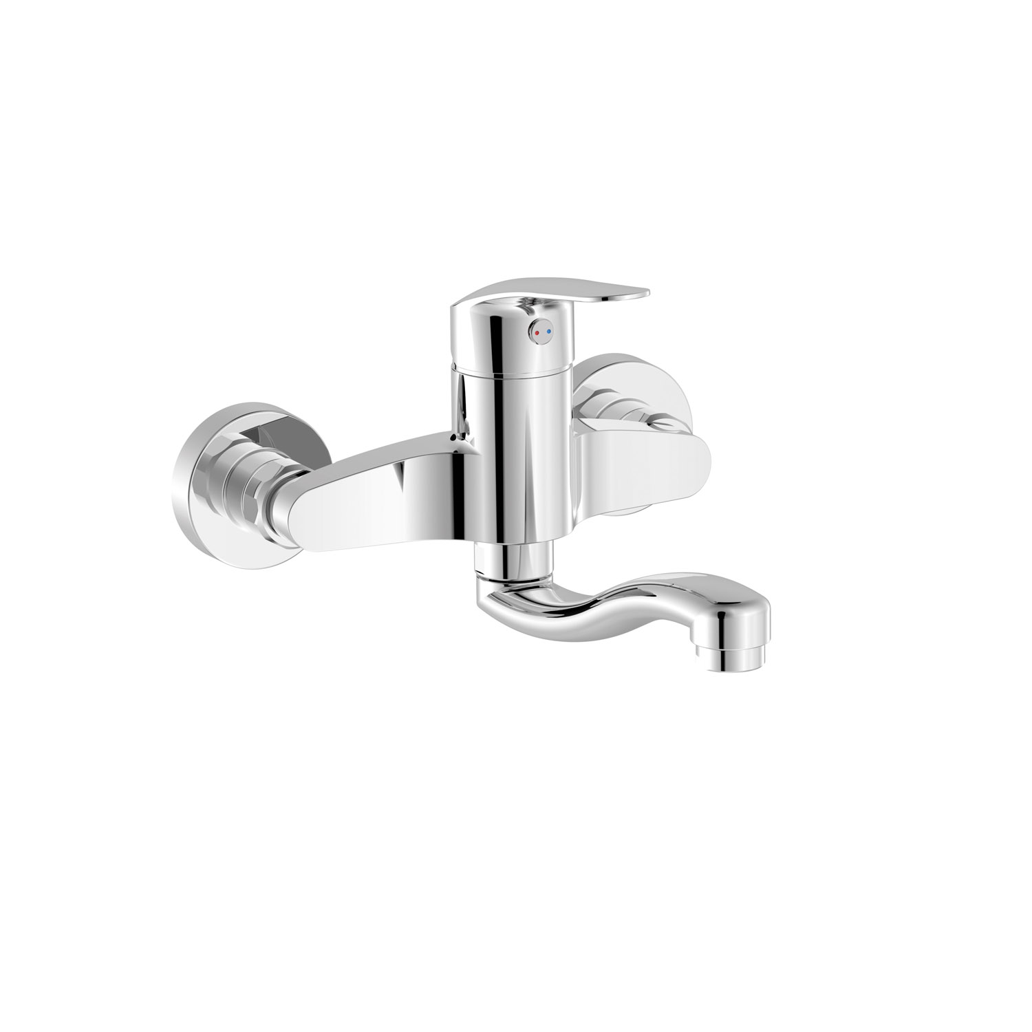 КУХОННЫЙ настенный смеситель с одной ручкой для кухни-21632020 TRES Kitchen