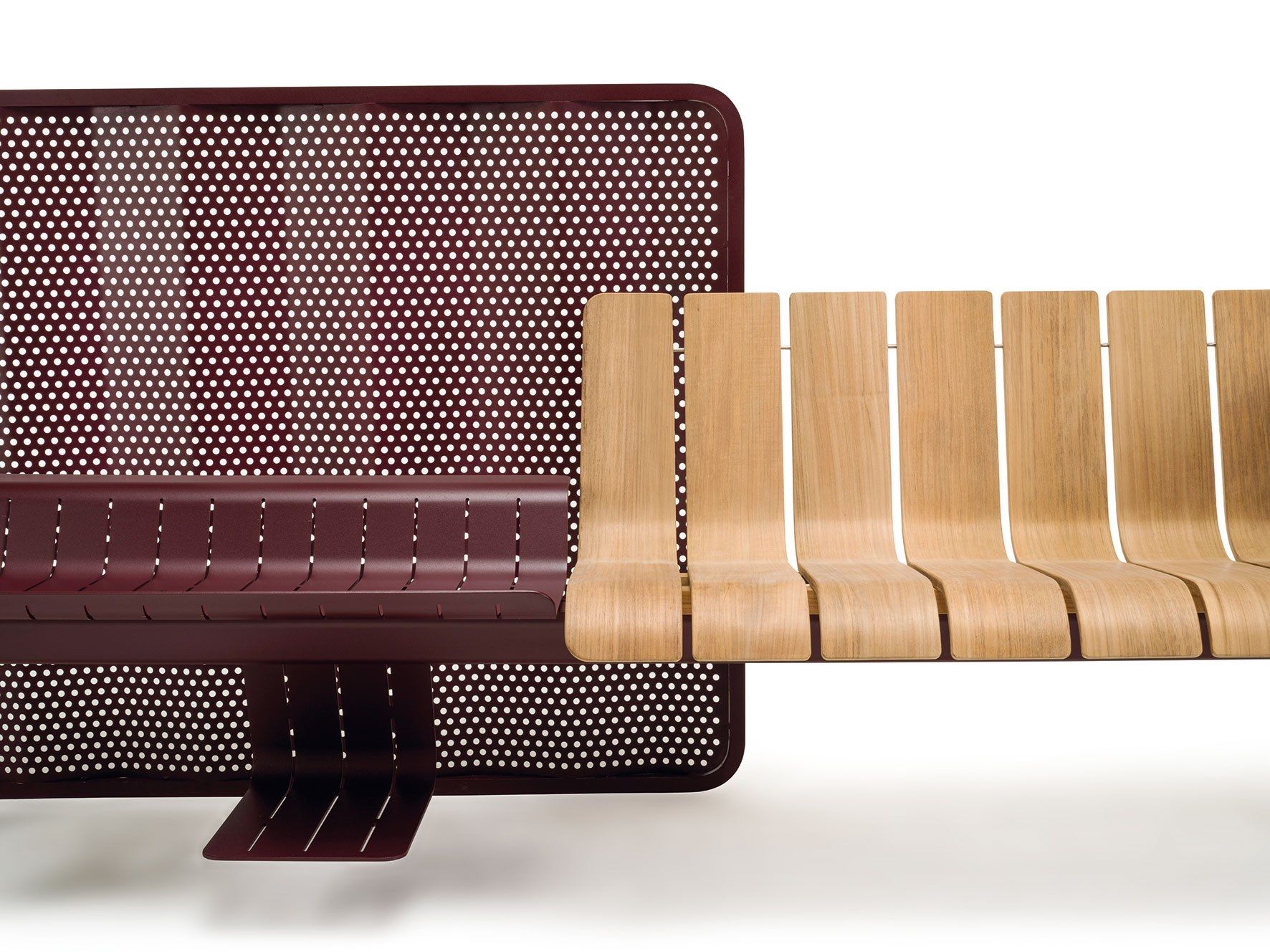 Алюминиевая и деревянная скамья со спинкой Ethimo Ace ARCH-00122616 - Вид №60