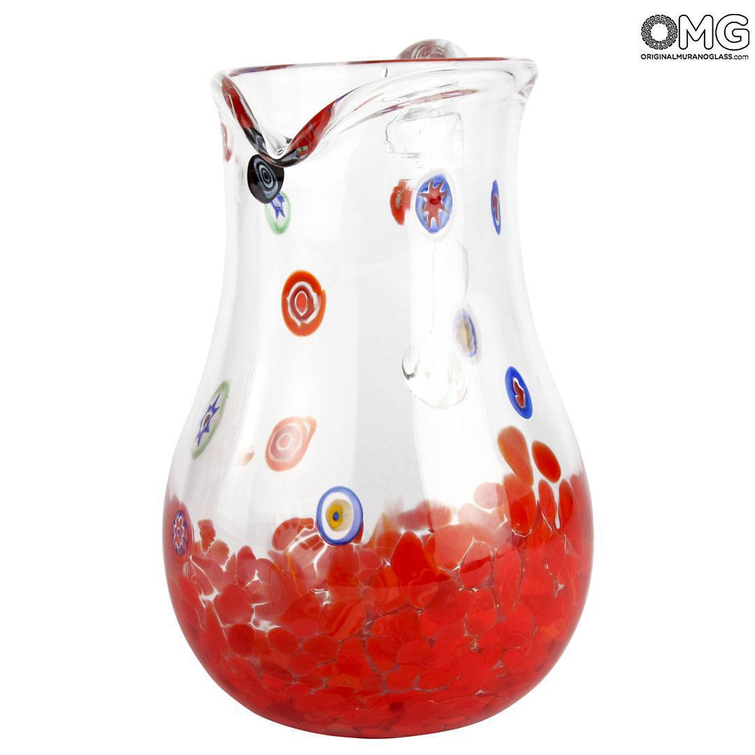 4358 ORIGINALMURANOGLASS Кувшин Аллегро - муранское стекло OMG 18 см  - Вид №1