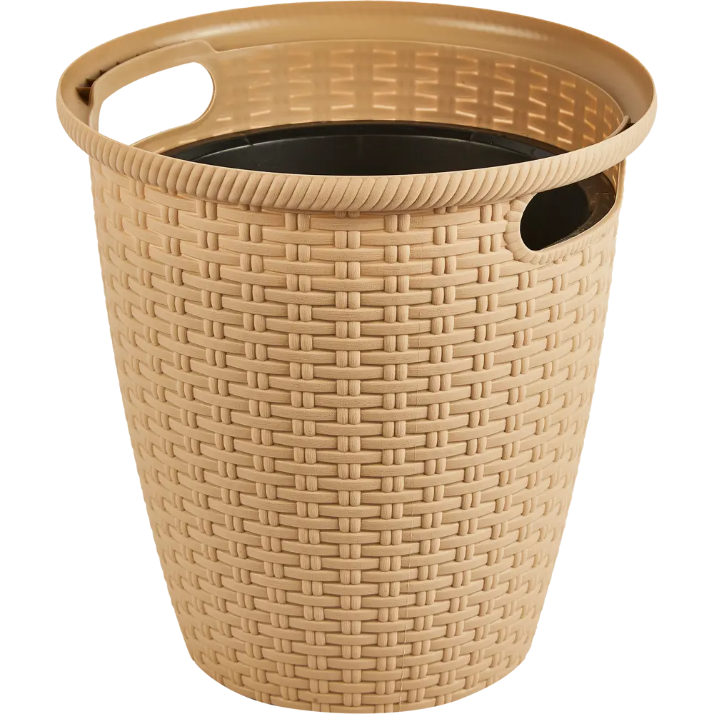 Кашпо для цветов Ingreen Rattan ø26.6 см v10 л пластик бежевый STLM-2179813 - Вид №5