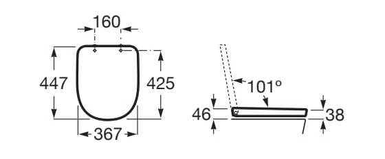 Мягкое пластиковое сиденье для унитаза Roca TURA 801F02..2 ARCH-00057327 - Вид №6
