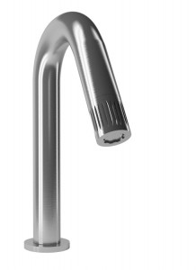 70521 Поворотный смеситель для раковины из матовой нержавеющей стали 316 с прогрессивным картриджем, установленным в изливе. Bongio Time2020