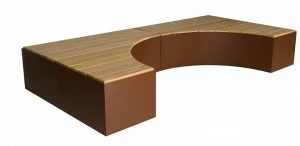 Euroform W Изогнутая деревянная скамья  1770