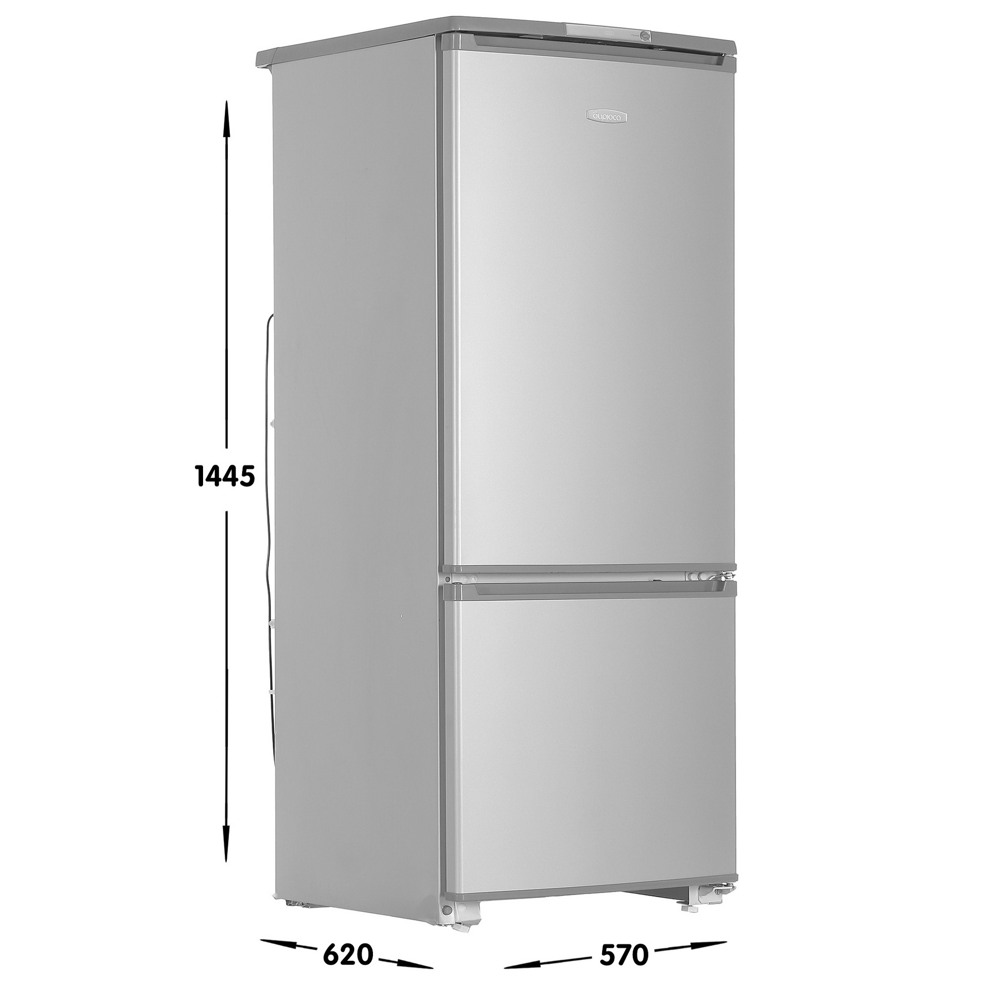 7955864 Холодильник с морозильником   Бирюса M151 серебристый STDN-0059629 - Вид №6