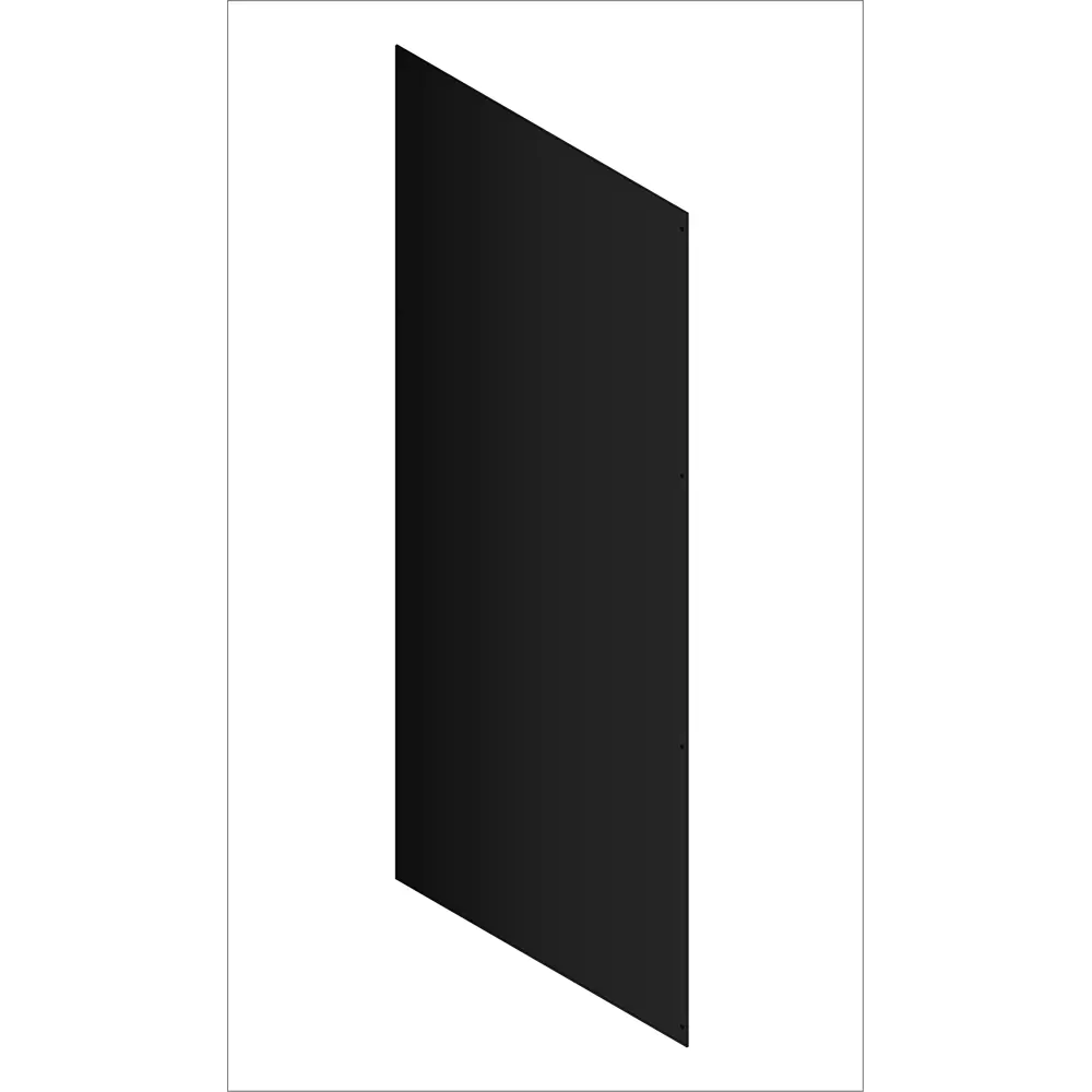 Стенка для душевой ширмы Domani-Spa Simple 1/4 круга 90x90 см 8 отверстий цвет черный STLM-2179883
