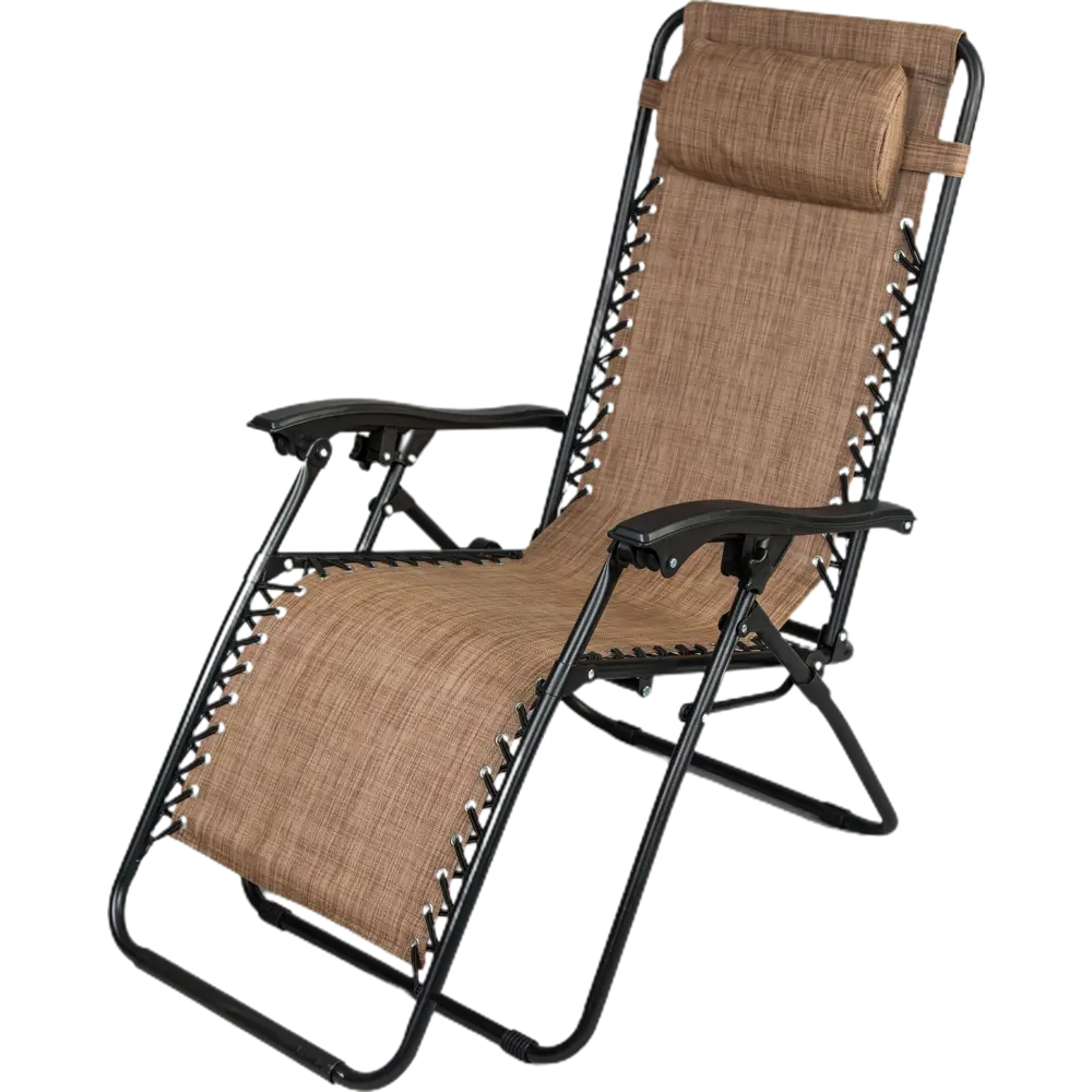 Шезлонг Бриз 65x165x110 см сталь коричневый Santreyd STLM-2010236