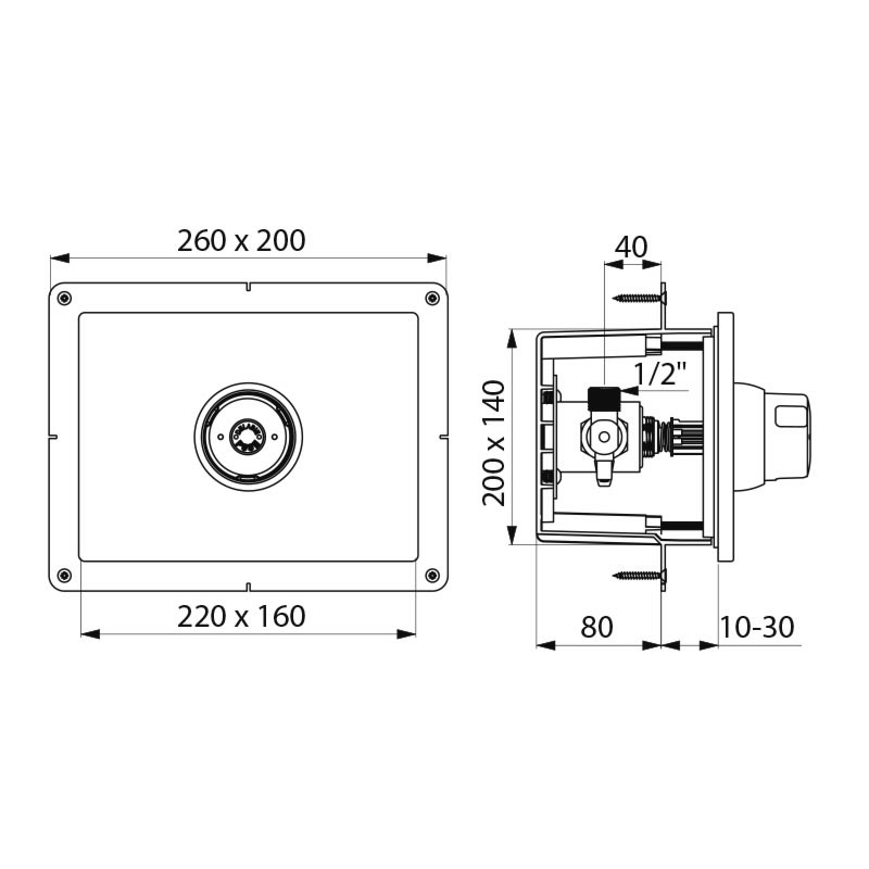 749BOX-749218CXL Кран для душа TEMPOSTOP DELABIE  - Вид №1