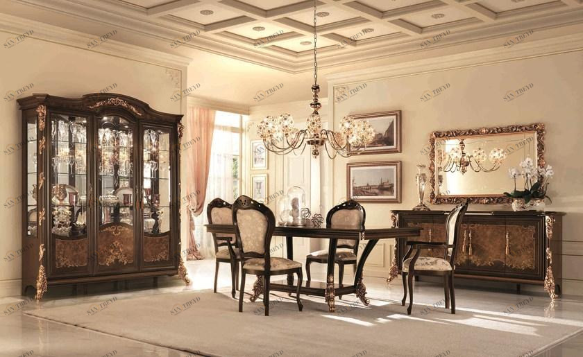 Arredoclassic Модульная витрина в классическом стиле со встроенной подсветкой Sinfonia sun-id-1454619