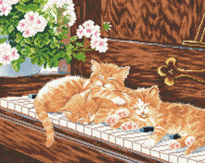 39х31см Набор для вышивания "М.П.Студия" НВ №32 №140 "Полуденный сон"