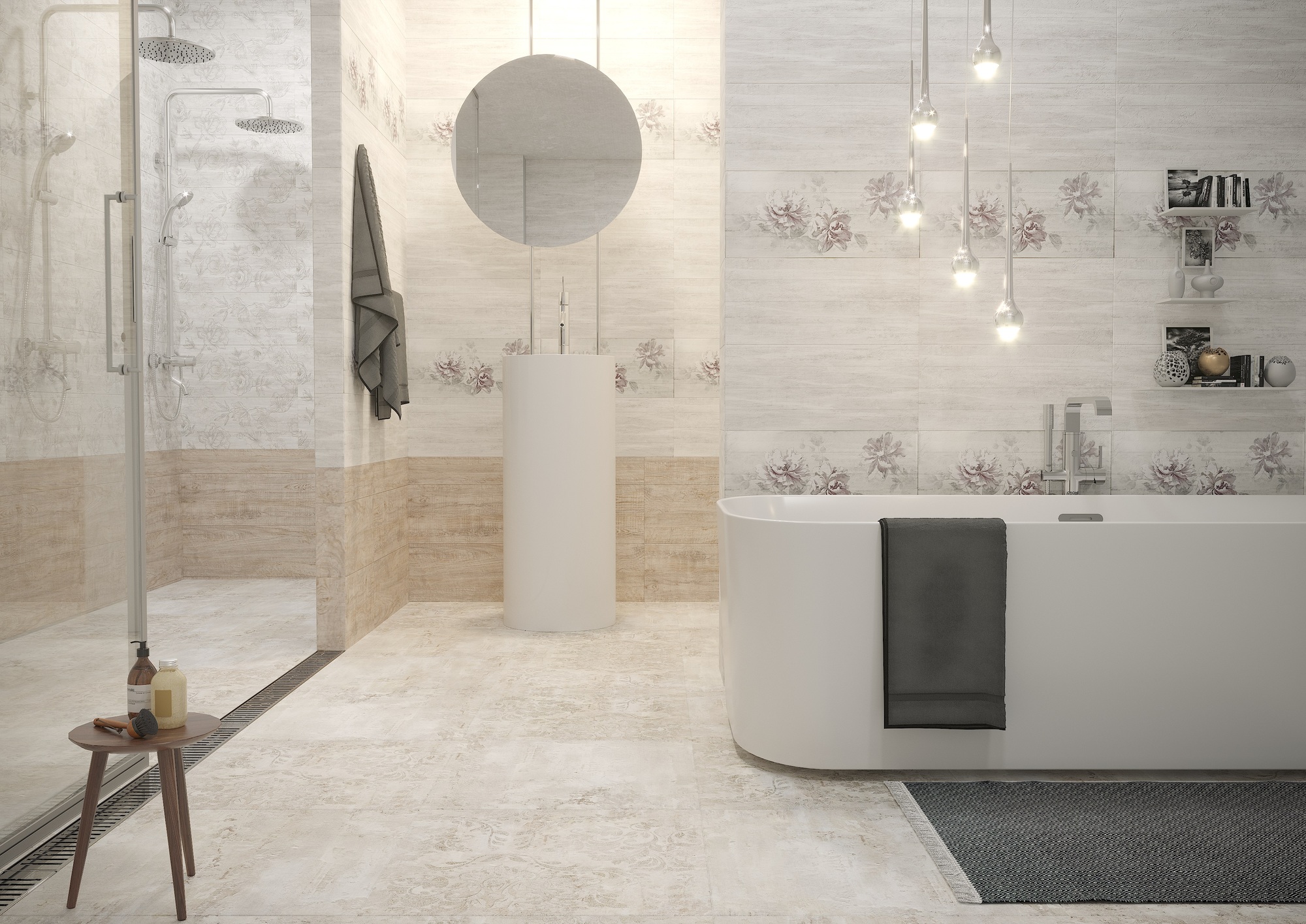 Керамическая плитка ФЕЛИЦИЯ 130471 20х45 см PiezaROSA  - Вид №2