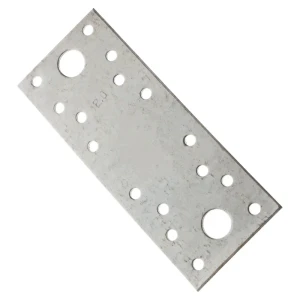 Пластина крепежная 130х53х2 мм, оцинкованная сталь