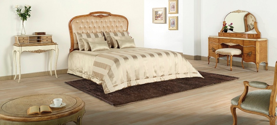 003969 Кровать со стеганым изголовьем AM Classic Gala Santreyd - Вид №1