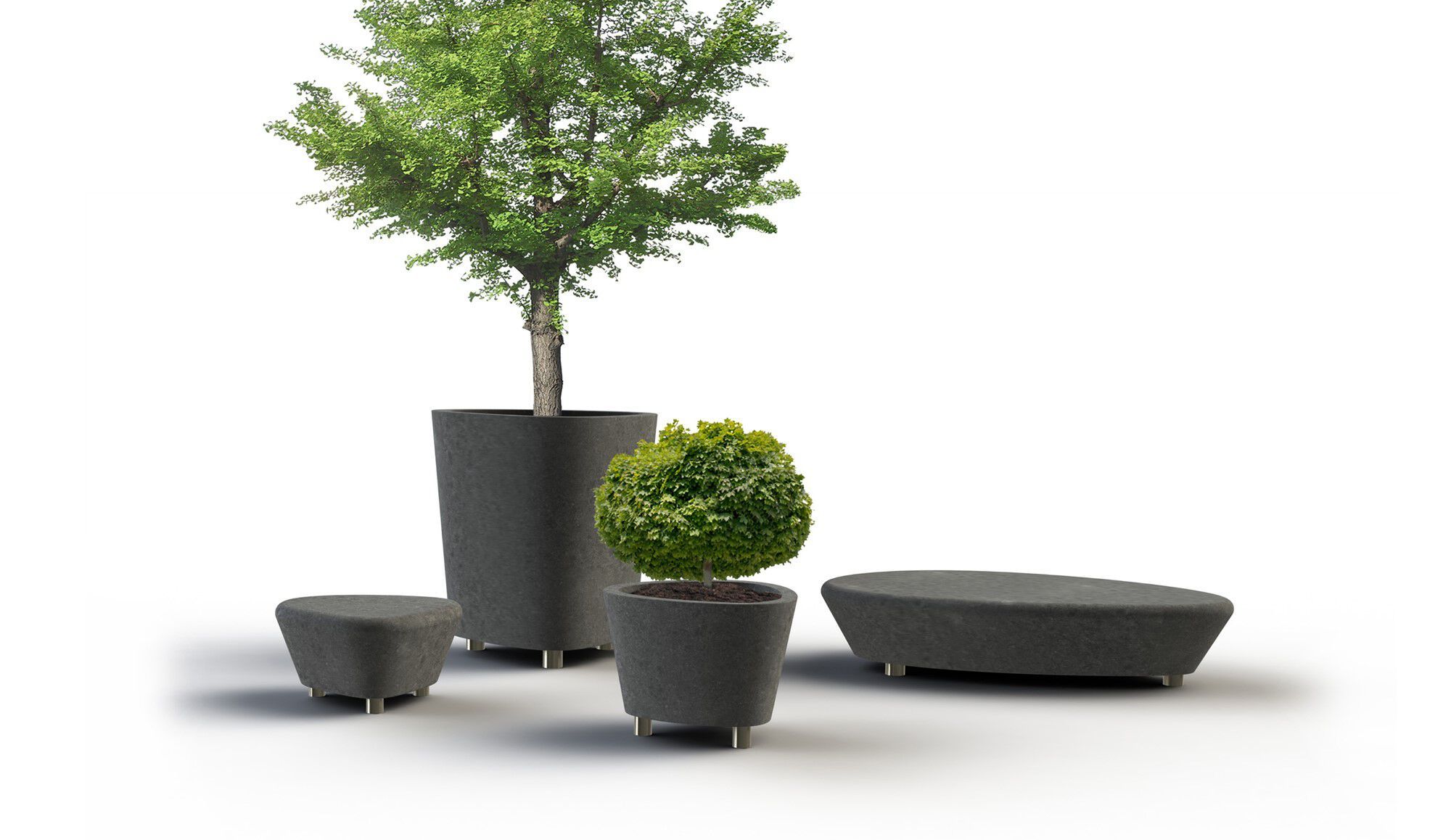 Высокая бетонная плантатор amop Dolma ARCH-00082451 - Вид №1