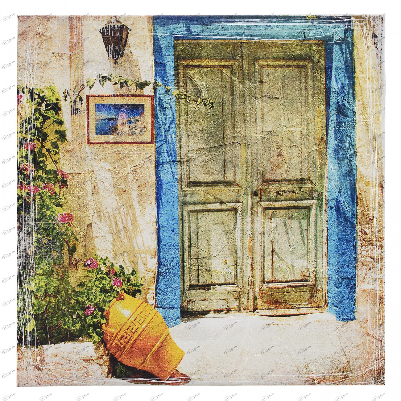 Картина на холсте 55,5х55,5 см "Марокко" TO4ROOMS  214165 Зеленый 