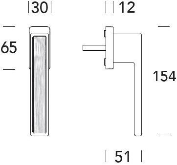 Reguitti Оконная ручка Zamak dk на розе Q-insert A425dkq1588 - Вид №1