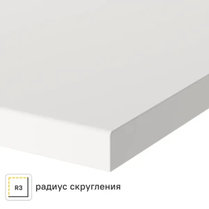 Столешница Сноу 240x60x2 см искусственный камень цвет белый 83729624 STLM-2092903