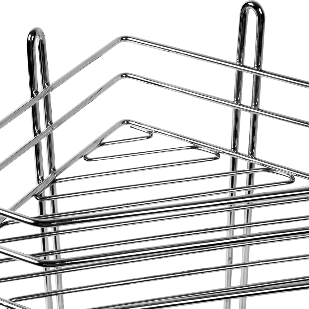 Полка для ванной комнаты двухъярусная угловая хром Santreyd Без серии STLM-2104784 - Вид №2