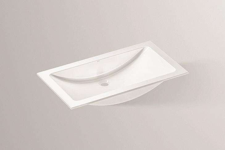 2203000000 Встраиваемая раковина, eb.r800, белая, proshield Alape серия R 