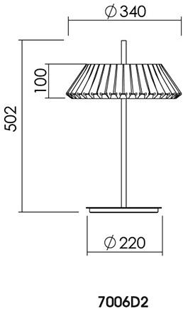 NEXO LUCE Светодиодная настольная лампа из стали Oxen table lamp 7006d2 - Вид №4