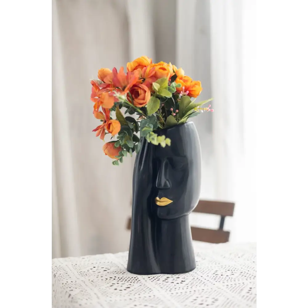 Santreyd Ваза «Лицо с розой» — керамическая декоративная ваза для интерьера 88977125 STLM-0814024 - Вид №2