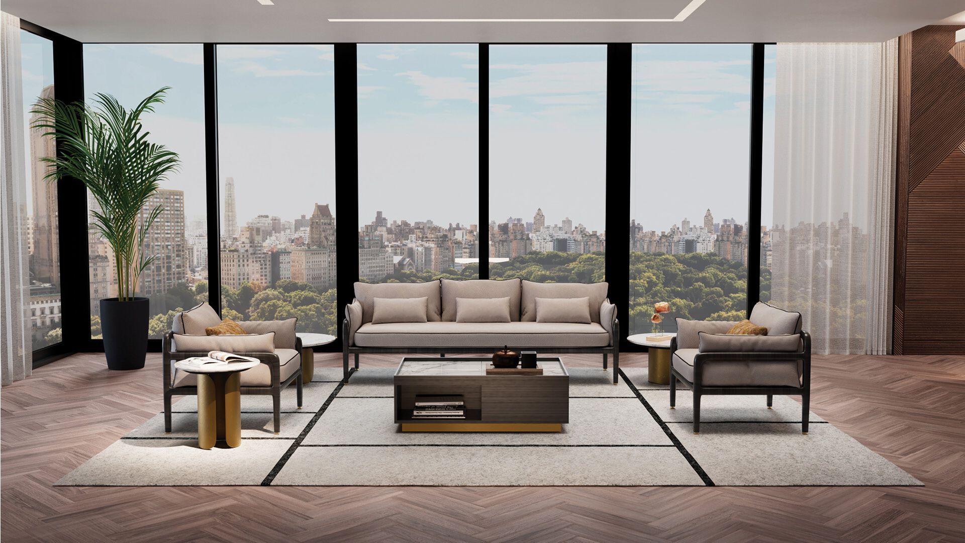 Деревянный диван OPERA CONTEMPORARY Брюс ARCH-00074078 - Вид №3